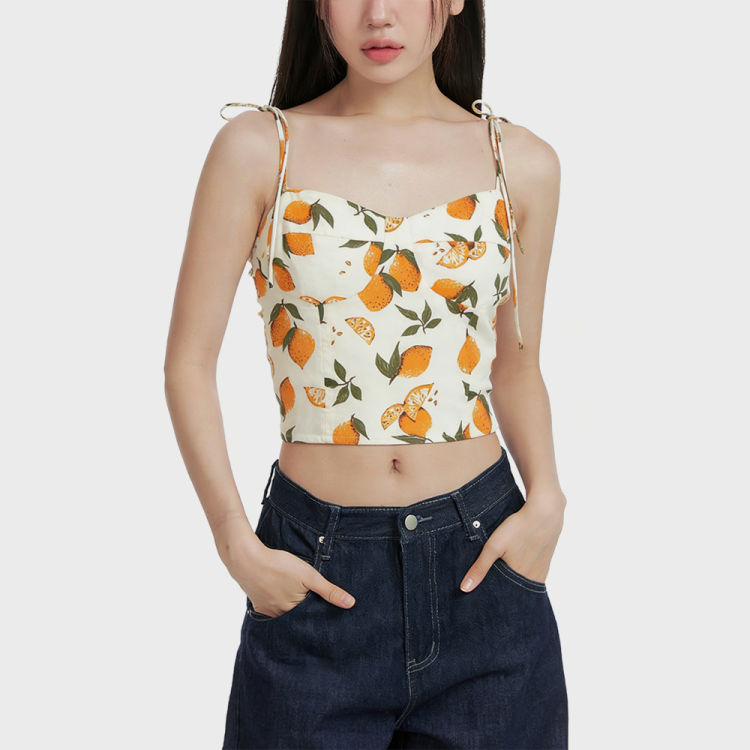 Lemon Print Camisole
