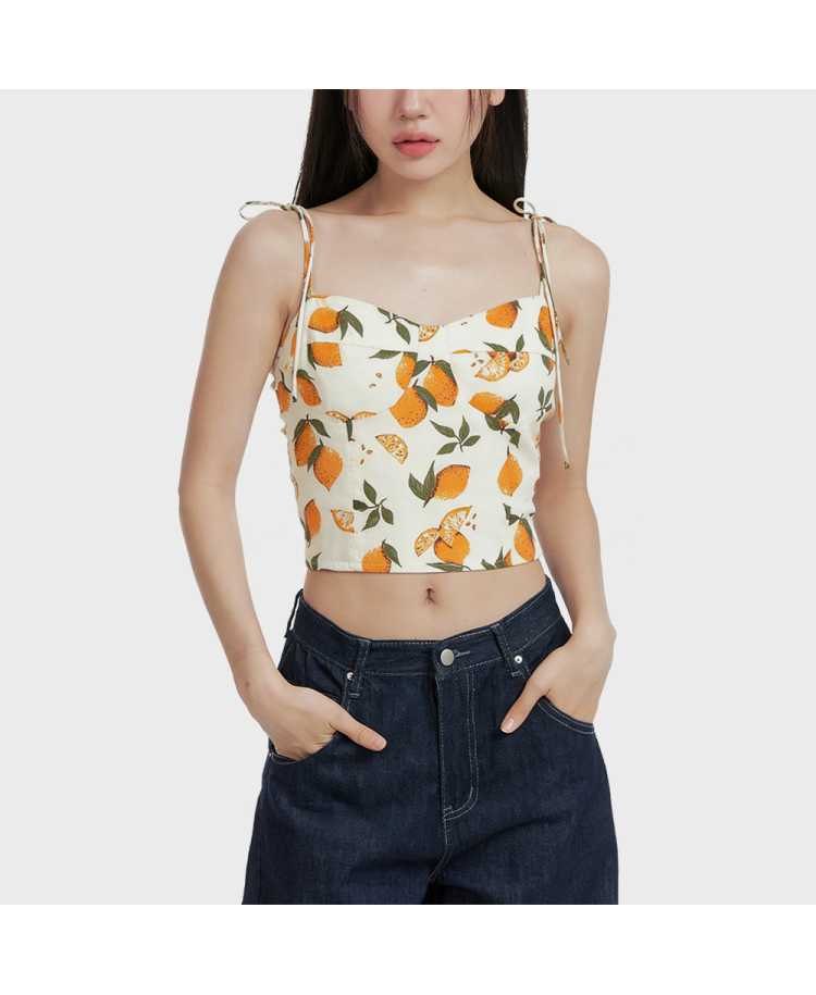 Lemon Print Camisole