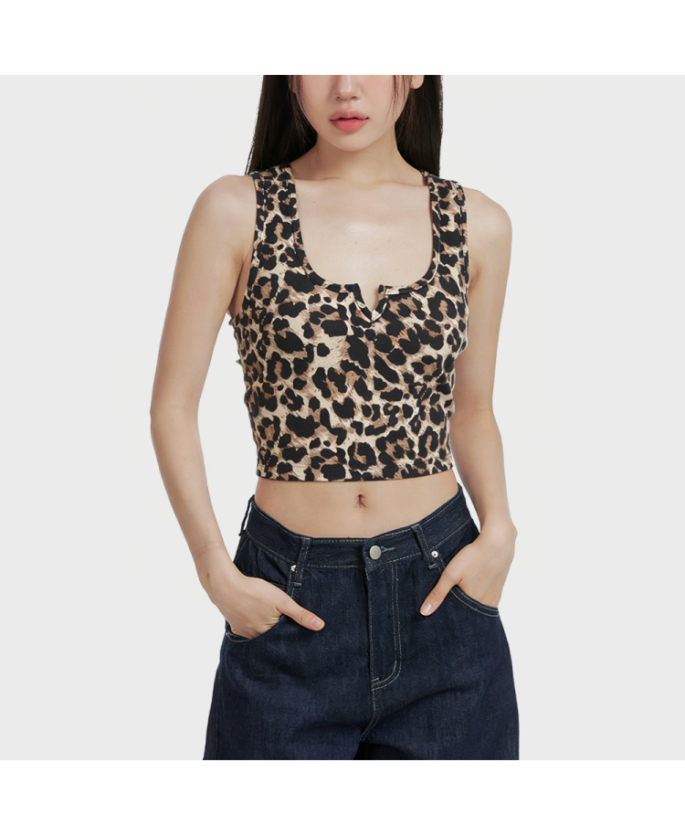 Leopard Print Tank Top