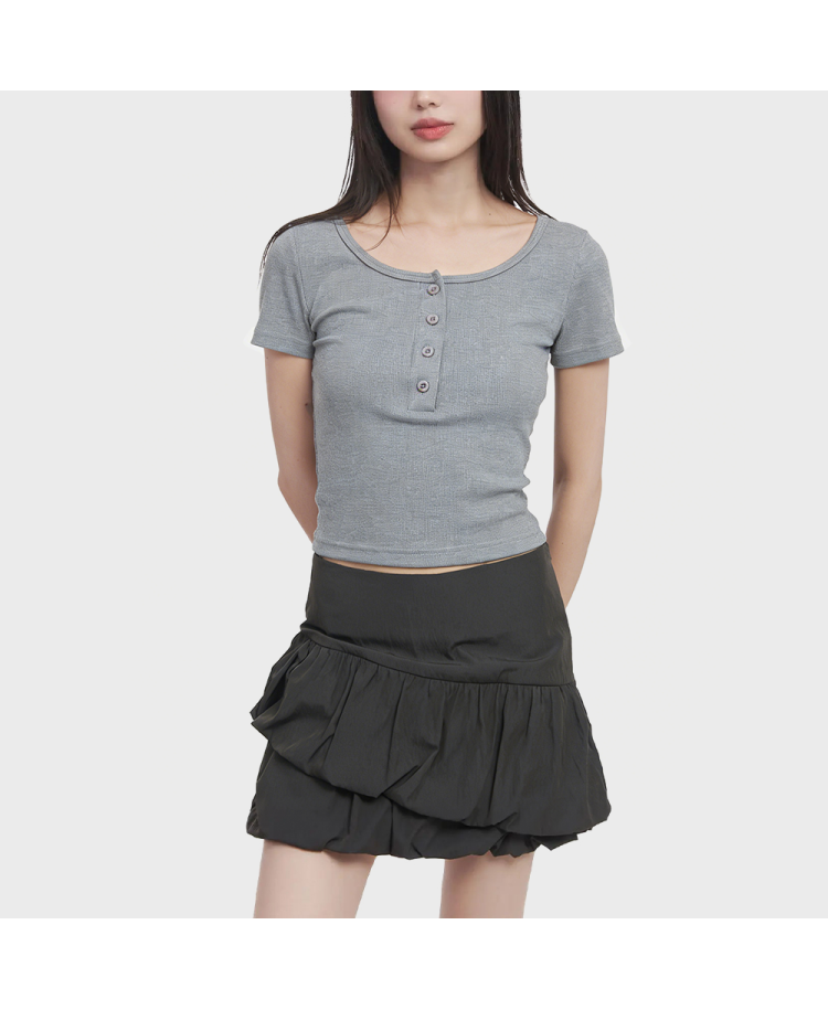 Grey Crop Top for Women