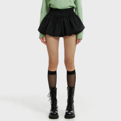 Summer High-Waist Elastic Wide-Leg Shorts