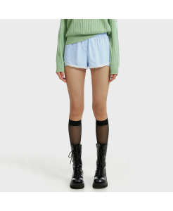 Striped Bow Detail Short Sleeve Shirt